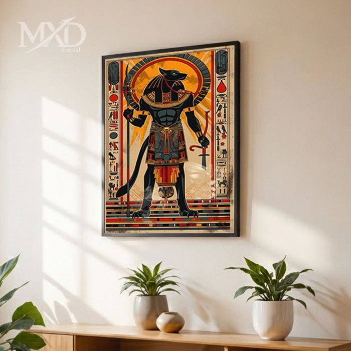 Anubis Egyptian Framed Art
