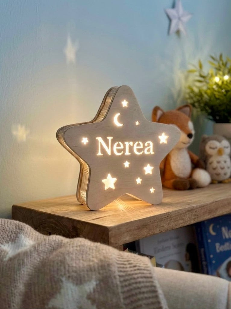 Custom Name Star Wall Light
