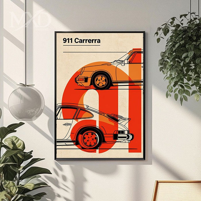 Porsche 911 Carrera Framed Art
