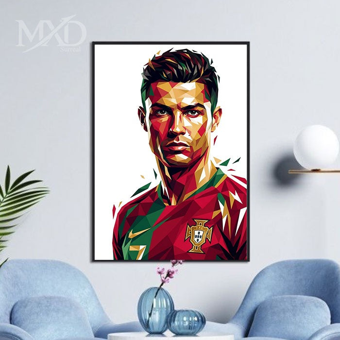 Ronaldo Geometric Portrait Frame