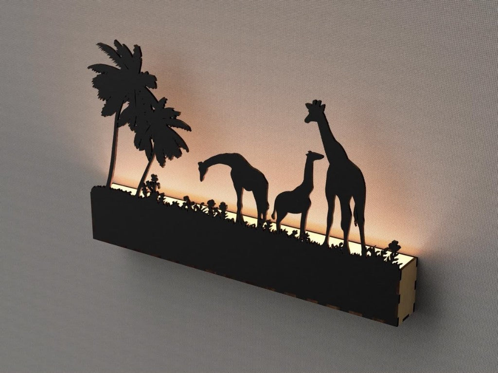 Savanna Giraffe LED Wall Light