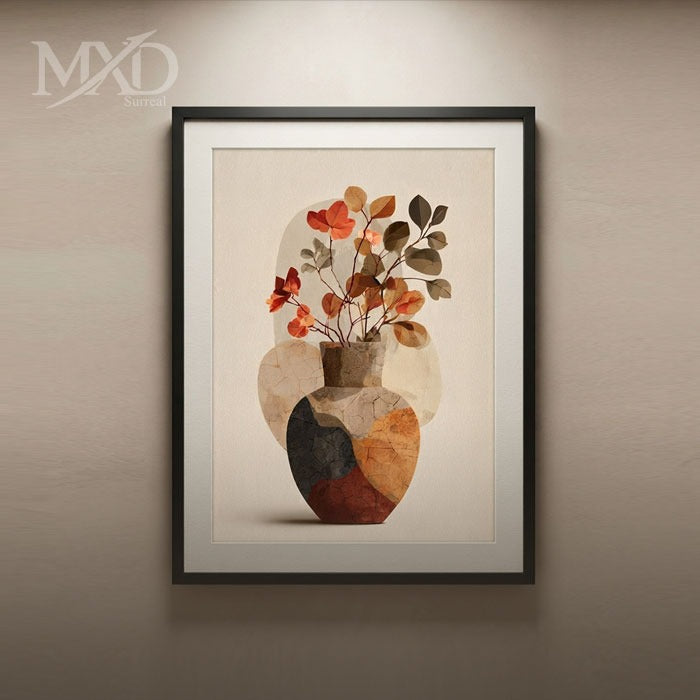 Terracotta Vase Framed Art