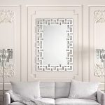 Laser Cut Frameless Acrylic Wall Decorative Mirror