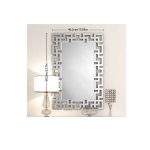 Laser Cut Frameless Acrylic Wall Decorative Mirror - Image 2