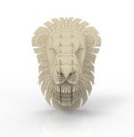 Laser Cut Lion Head Trophy