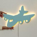 Laser Cut Dinosaur Nursery Wall Lamp Dinosaur Little Man Cave Wooden Sign - Image 7