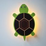 Laser Cut Dinosaur Nursery Wall Lamp Dinosaur Little Man Cave Wooden Sign - Image 5