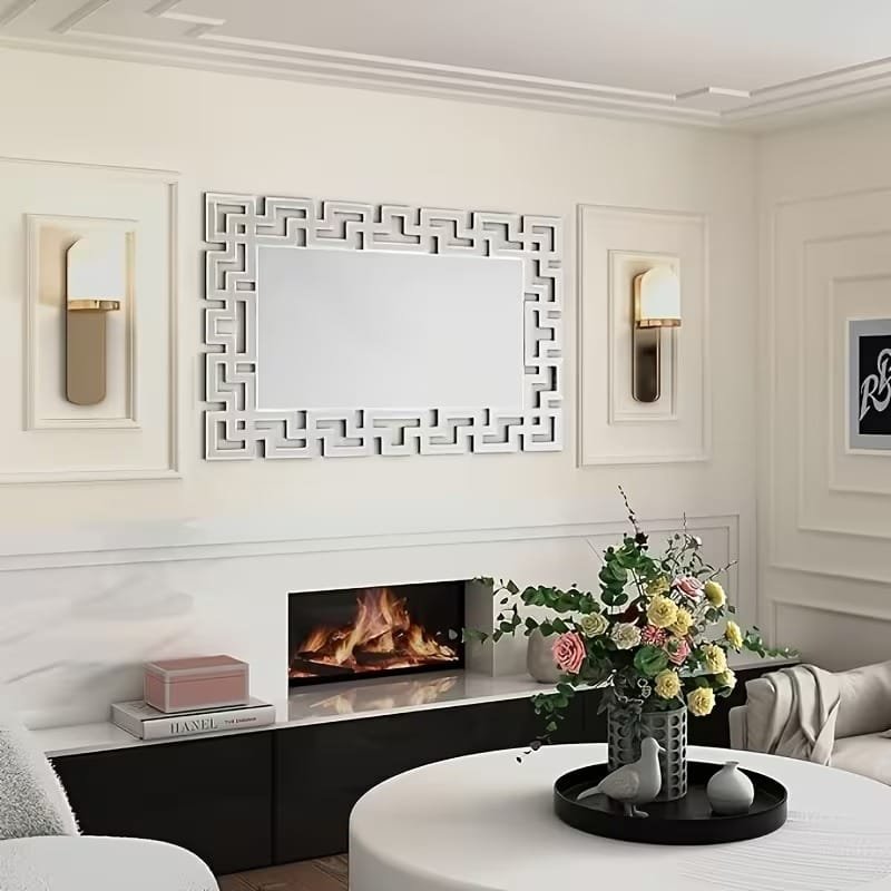 Laser Cut Frameless Acrylic Wall Decorative Mirror - Image 4