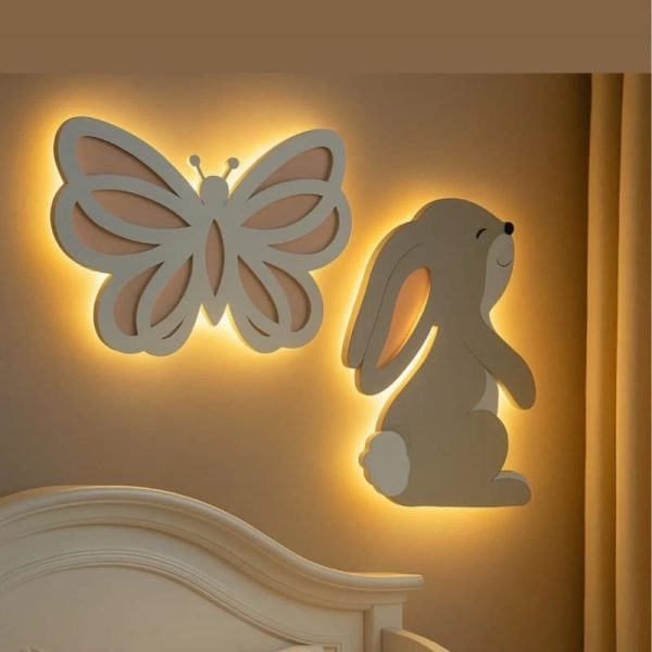 Laser Cut Dinosaur Nursery Wall Lamp Dinosaur Little Man Cave Wooden Sign