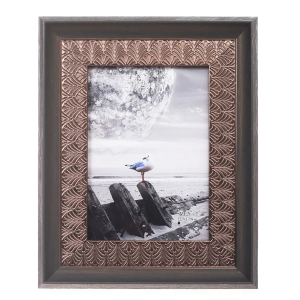 7x9 Inch Brown Photo Frame YSBL-007 – Elegant Picture Frame for Wall & Table Display
