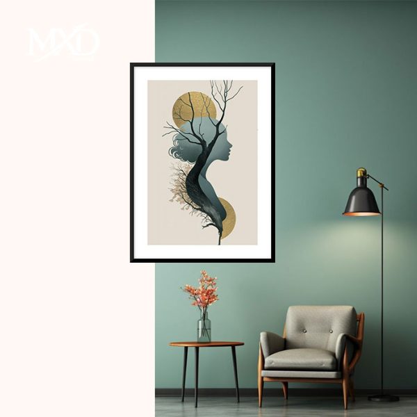Lady Art Theme with Frame