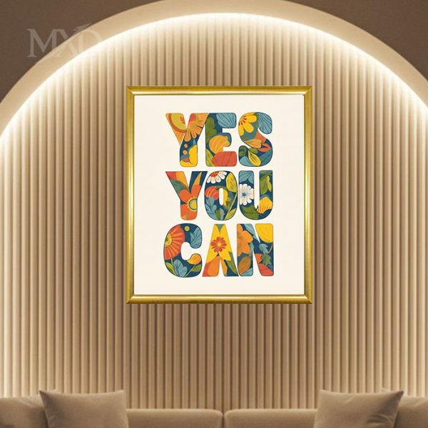 Yes You Can Art with Frame